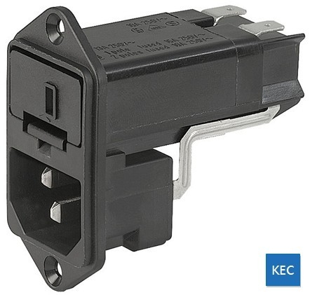 IEC插座+保險絲座+電壓選擇器